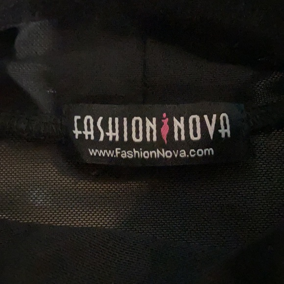 Fashion Nova Sheer Crop Top - Picture 3 of 3